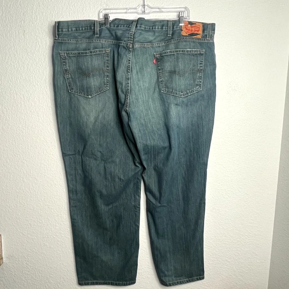 Vintage Levi's Jeans Mens 50x30 Blue Denim Cotton High Rise Straight Leg Outdoor